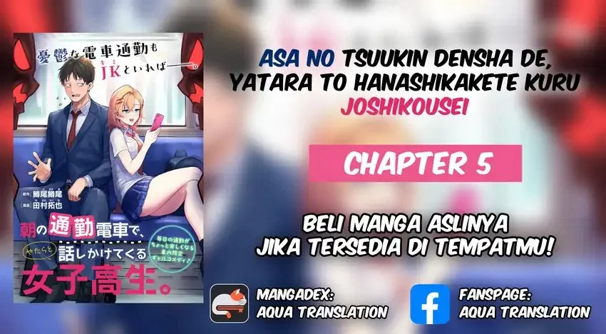 Komik Asa no Tsuukin Densha de, Yatara to Hanashikakete Kuru Joshikousei. Chapter 5 gambar 1