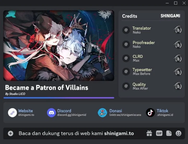 Komik Became The Patron Of Villains Chapter 42 gambar 1