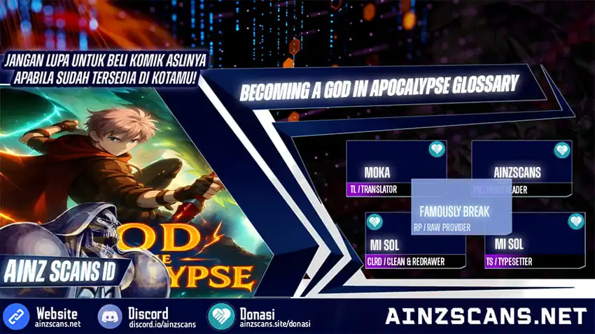 Komik Becoming a God in Apocalypse Glossary Chapter 39 gambar 1
