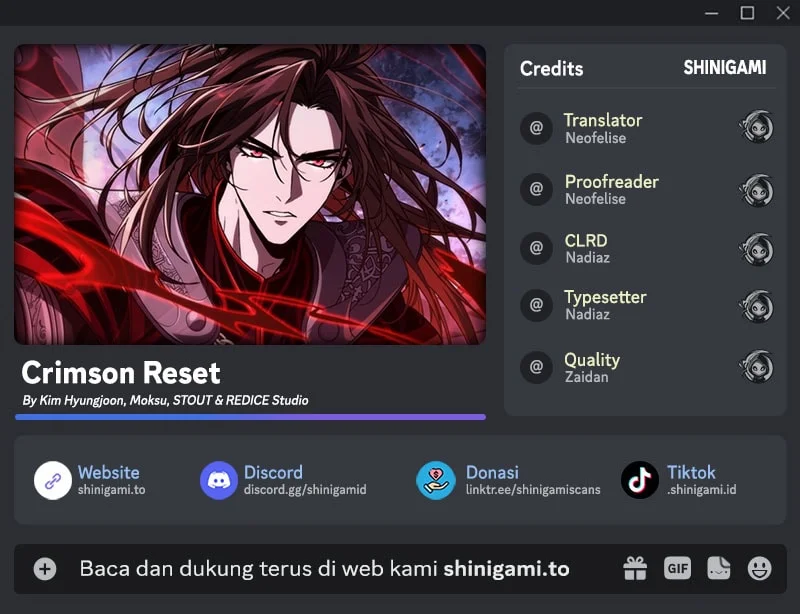 Komik Crimson Reset Chapter 44 gambar 1