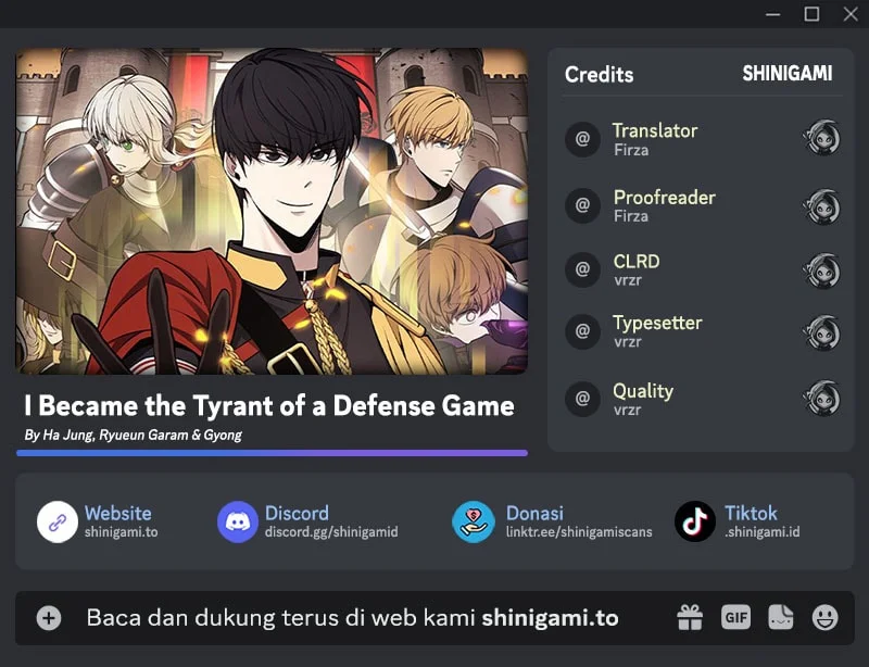 Komik I Became the Tyrant of a Defense Game Chapter 186 gambar 1
