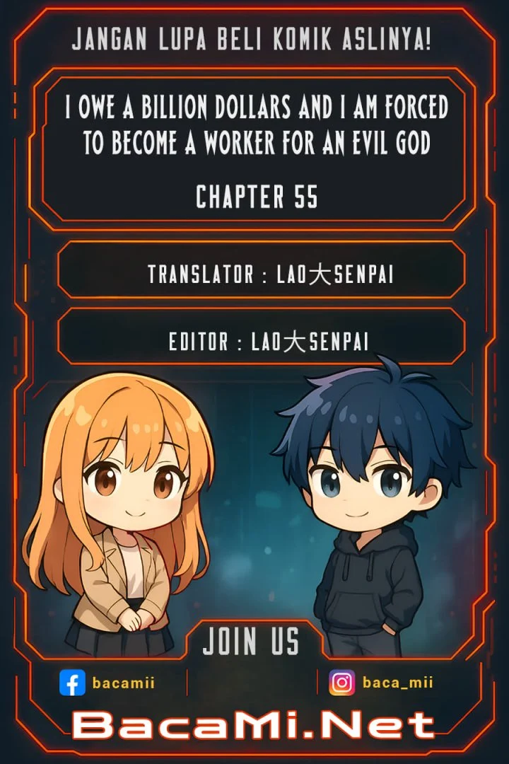 Komik I Owe A Billion Dollars And I am Forced to Become A Worker For An Evil God Chapter 55 gambar 1