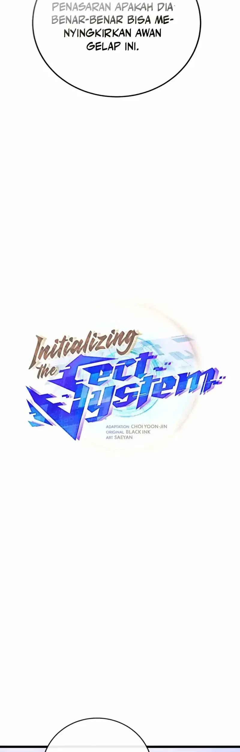 Initializing the Sect System Chapter 37 page 13