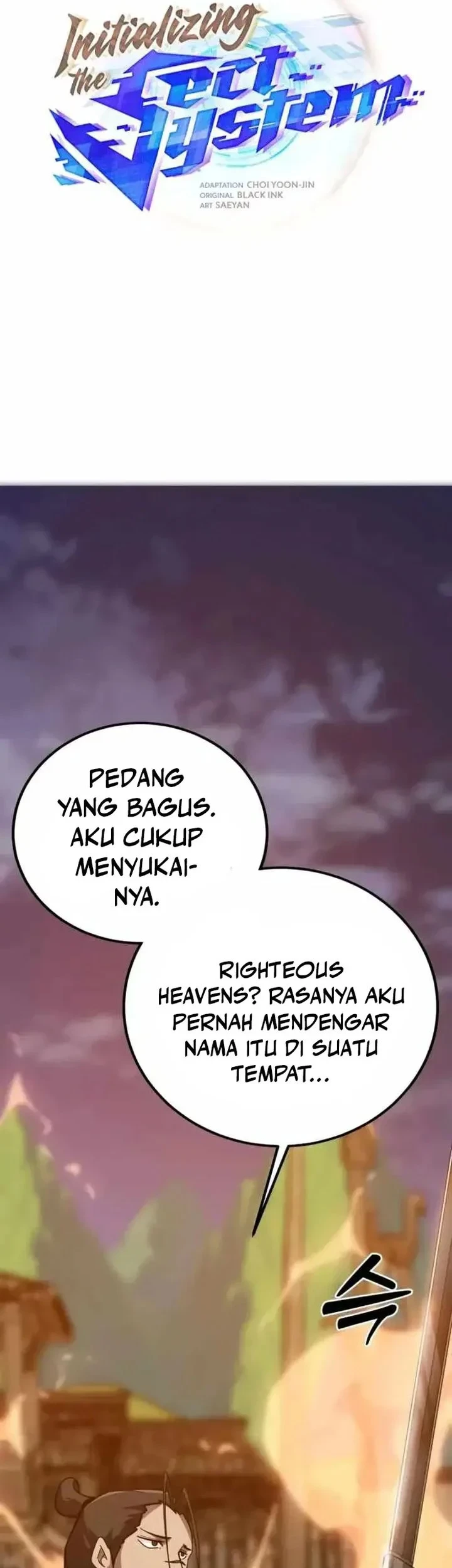Initializing the Sect System Chapter 38 page 18