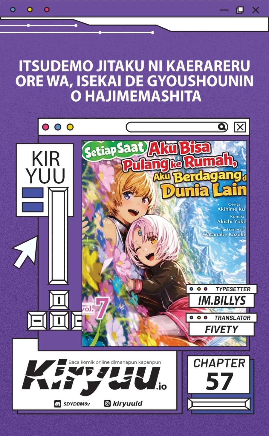 Komik Itsu Demo Jitaku ni Kaereru Ore wa, Isekai de Gyoushoujin o Hajimemashita Chapter 57 gambar 1