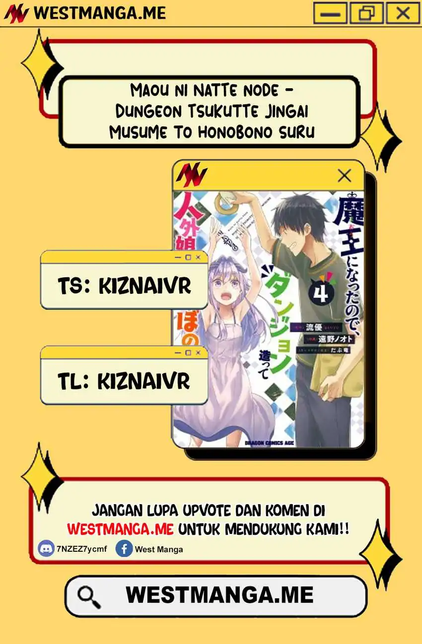 Komik Maou ni Natta node, Dungeon Tsukutte Jingai Musume to Honobono suru Chapter 84.2 gambar 1