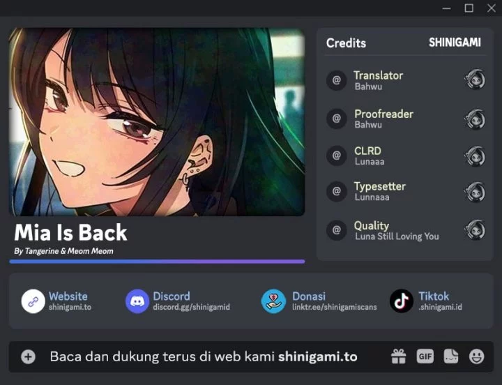 Komik Mia Has Returned Chapter 14 gambar 1