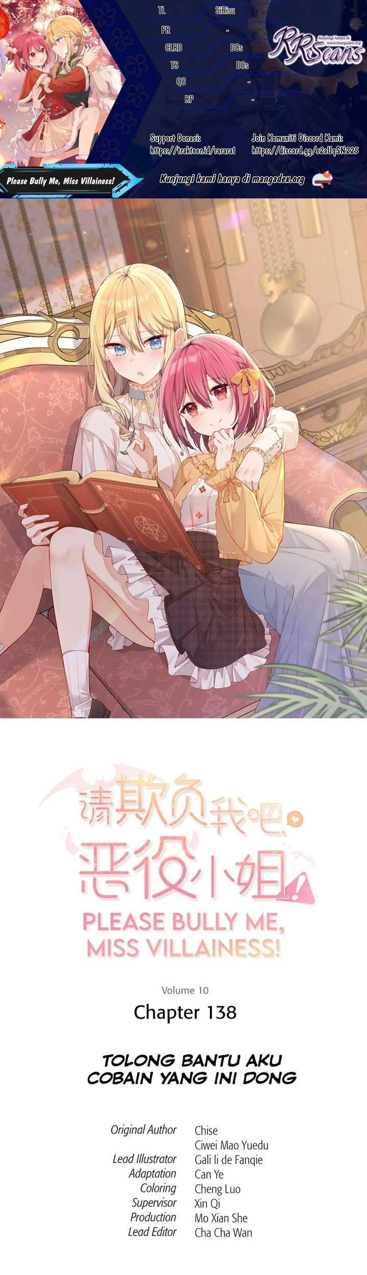 Komik Please Bully Me, Miss Villainess! Chapter 138 gambar 1