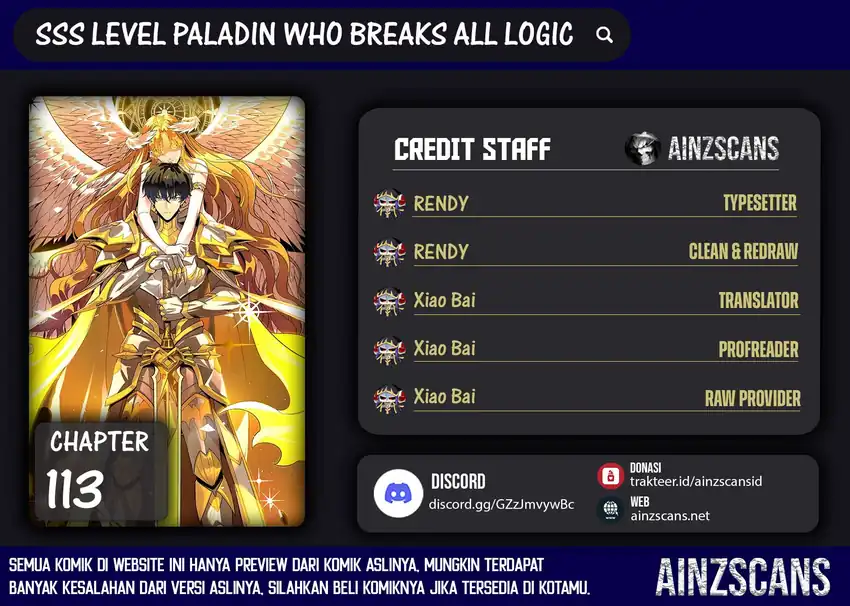 Komik SSS-level Paladin Who Breaks All Logic Chapter 113 gambar 1