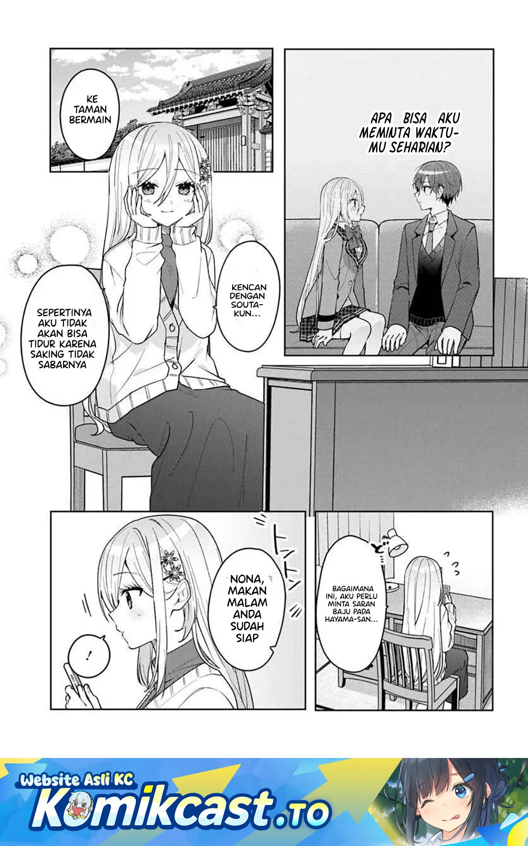 Komik Takou no Hiki wo Tasuketara, Otomodachi kara Hajimeru Koto ni narimashita (After Helping “Ice Princess” from Another School, I Decided to Start As a Friend) Chapter 14 gambar 1