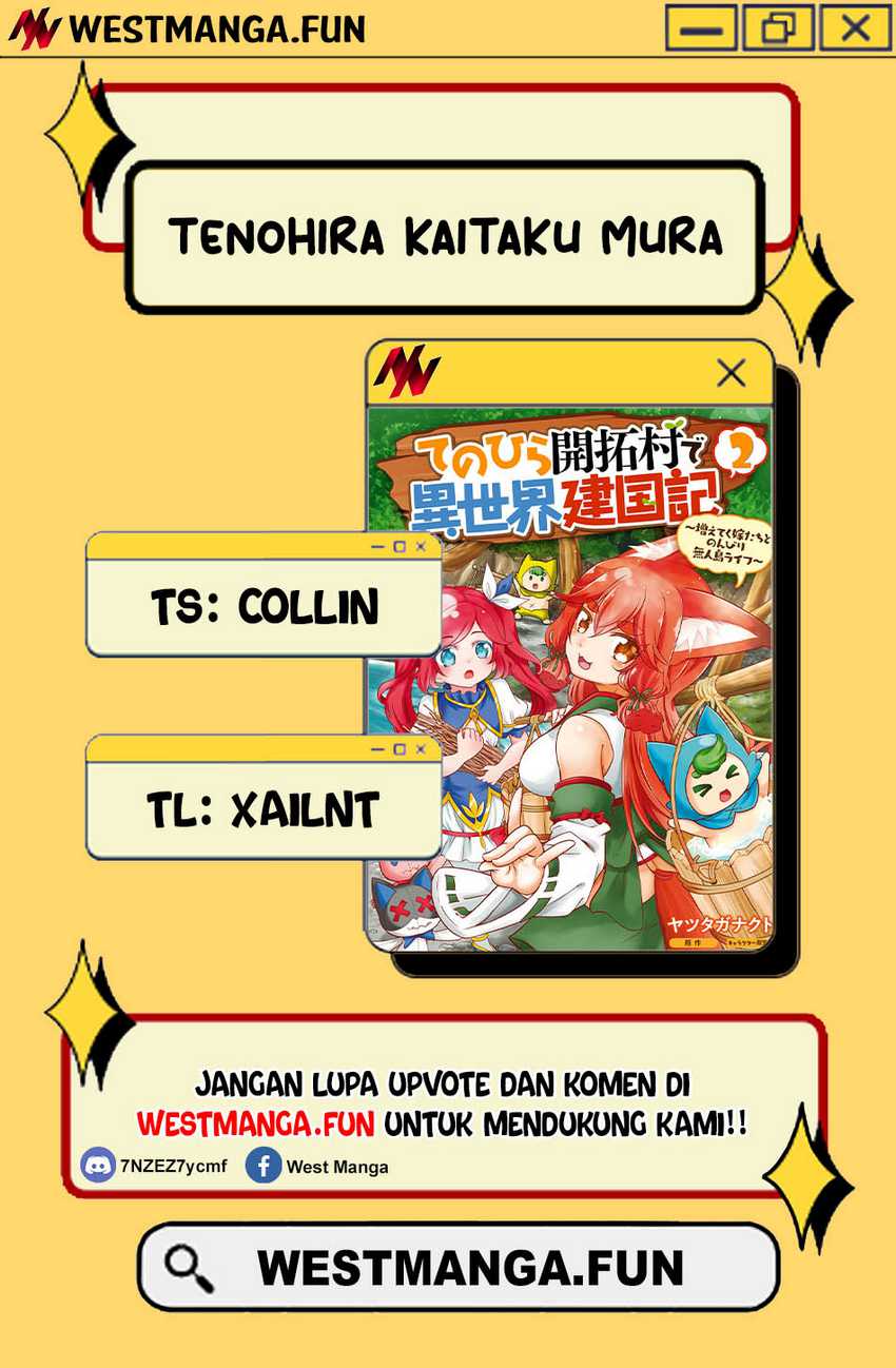 Tenohira Kaitakumura de Isekai Kenkouki ~Fueteku Yome-tachi to Nonbiri Mujintou Raifu~ Chapter 56 Gambar 4
