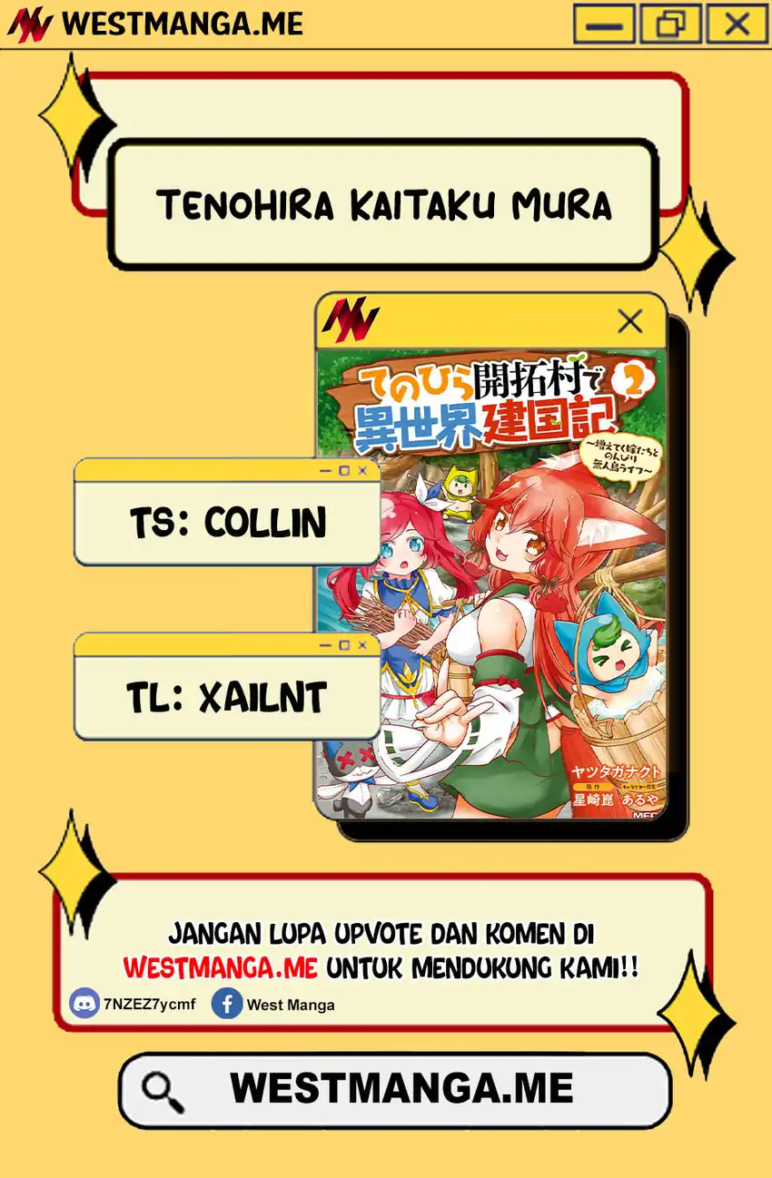 Tenohira Kaitakumura de Isekai Kenkouki ~Fueteku Yome-tachi to Nonbiri Mujintou Raifu~ Chapter 61 Gambar 4