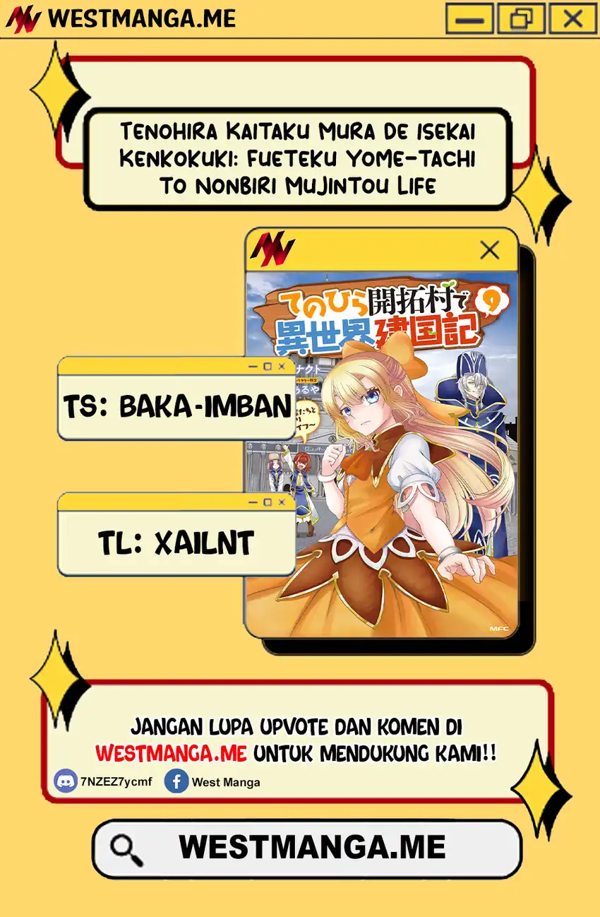 Tenohira Kaitakumura de Isekai Kenkouki ~Fueteku Yome-tachi to Nonbiri Mujintou Raifu~ Chapter 62 Gambar 3