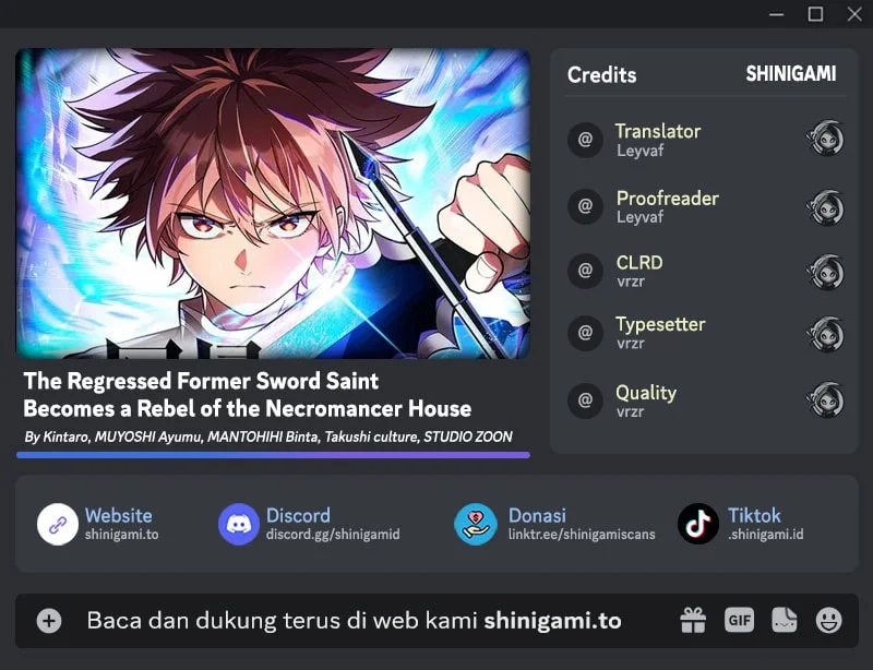Komik The Regressed Former Sword Saint Becomes A Rebel Of The Necromancer House Chapter 3 gambar 1