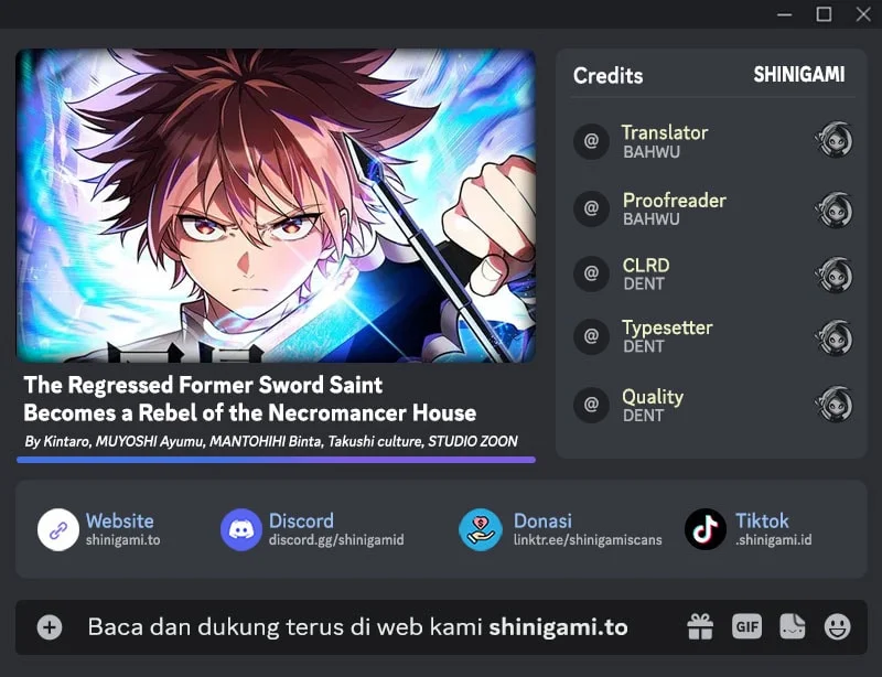 Komik The Regressed Former Sword Saint Becomes A Rebel Of The Necromancer House Chapter 7 gambar 1