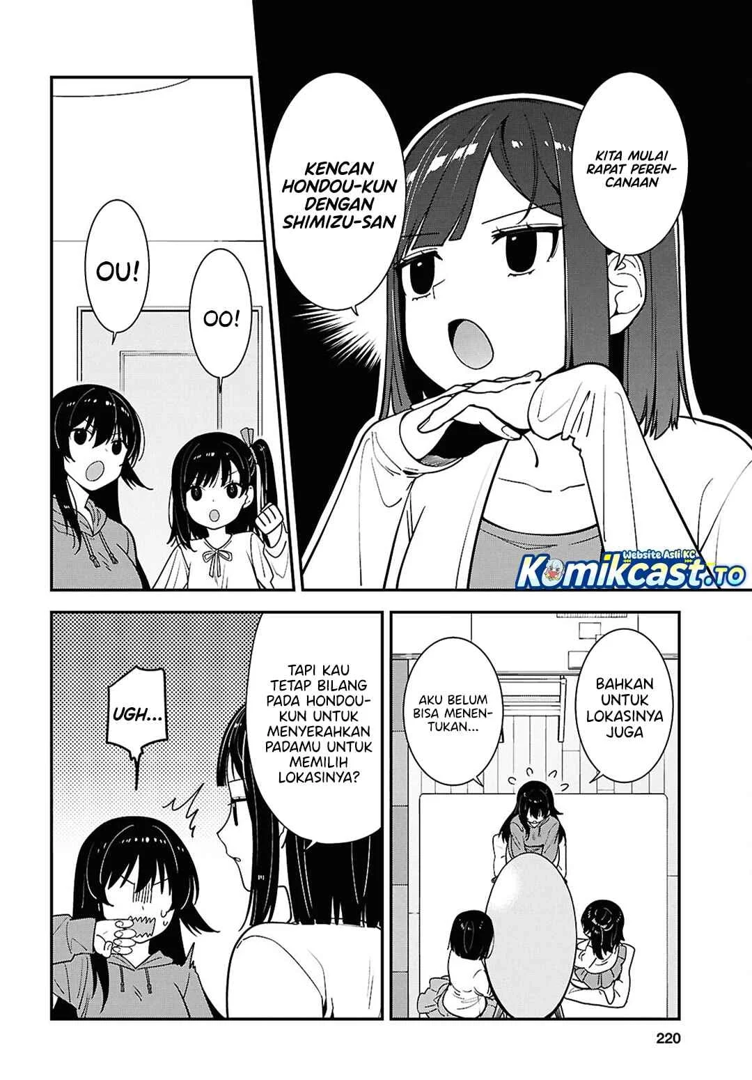 Tonari no Seki no Yankee Shimizu-san ga Kami o Kuroku Sometekita Chapter 20 Gambar 3