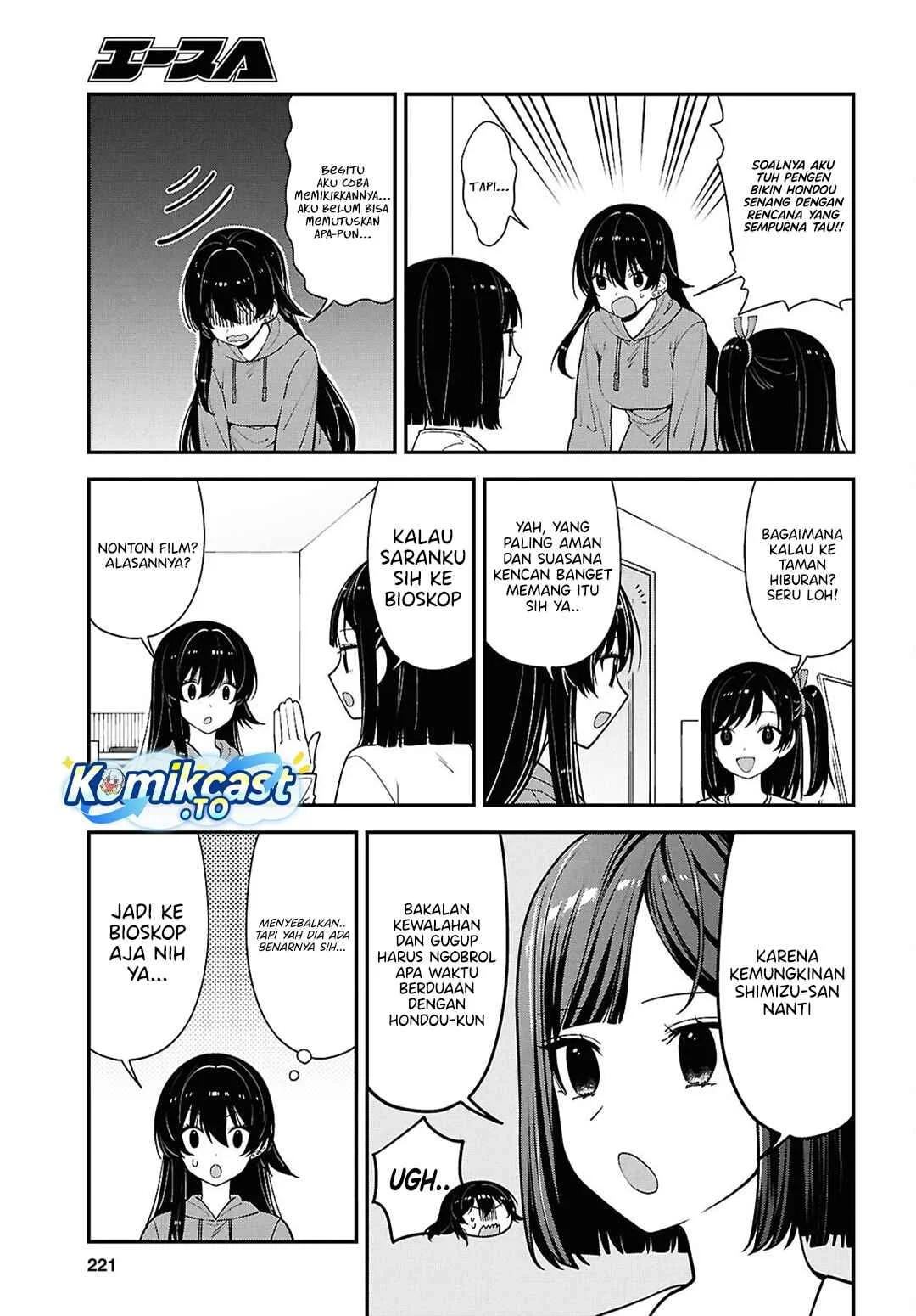 Tonari no Seki no Yankee Shimizu-san ga Kami o Kuroku Sometekita Chapter 20 Gambar 4