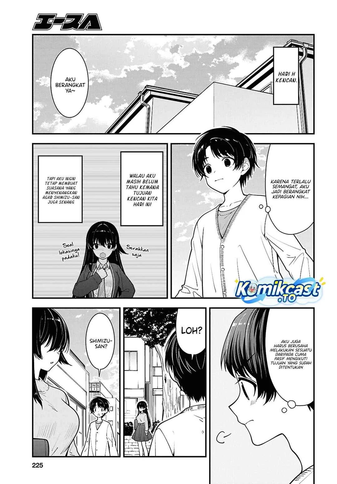 Tonari no Seki no Yankee Shimizu-san ga Kami o Kuroku Sometekita Chapter 20 Gambar 8