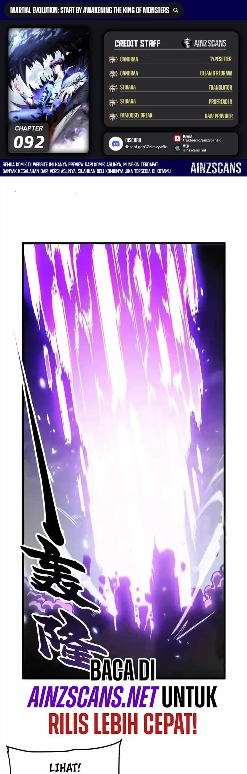 Ultimate Martial Evolution: Begin by Awakening the King of Monsters Chapter 92 page 3