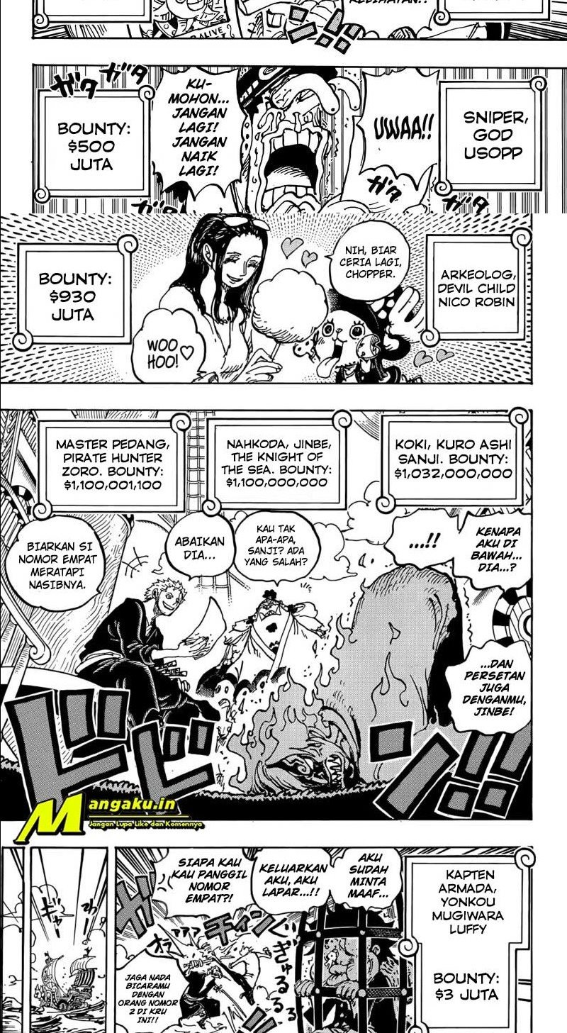 One Piece Chapter 1058 page 3