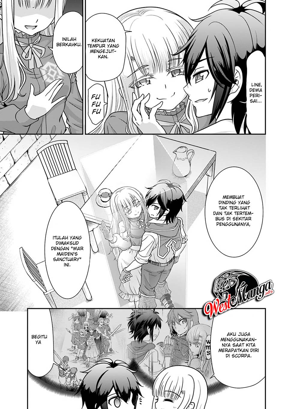 Tenohira Kaitakumura de Isekai Kenkouki ~Fueteku Yome-tachi to Nonbiri Mujintou Raifu~ Chapter 21 Gambar 5