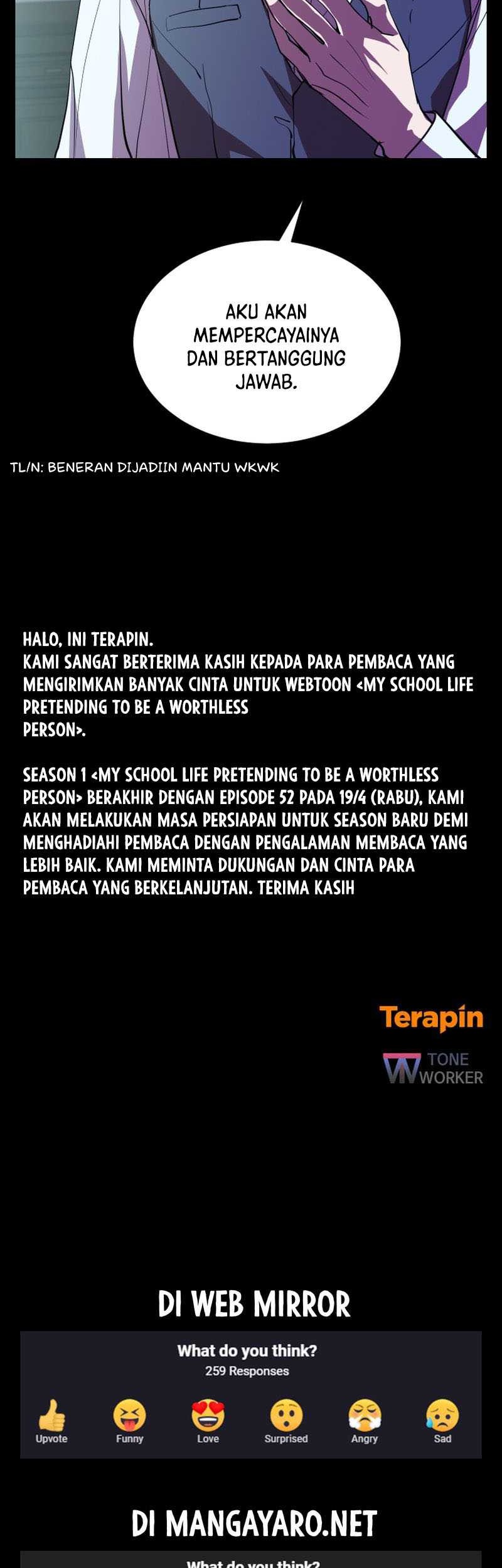 My School Life Pretending to Be a Worthless Person Chapter 52 page 48