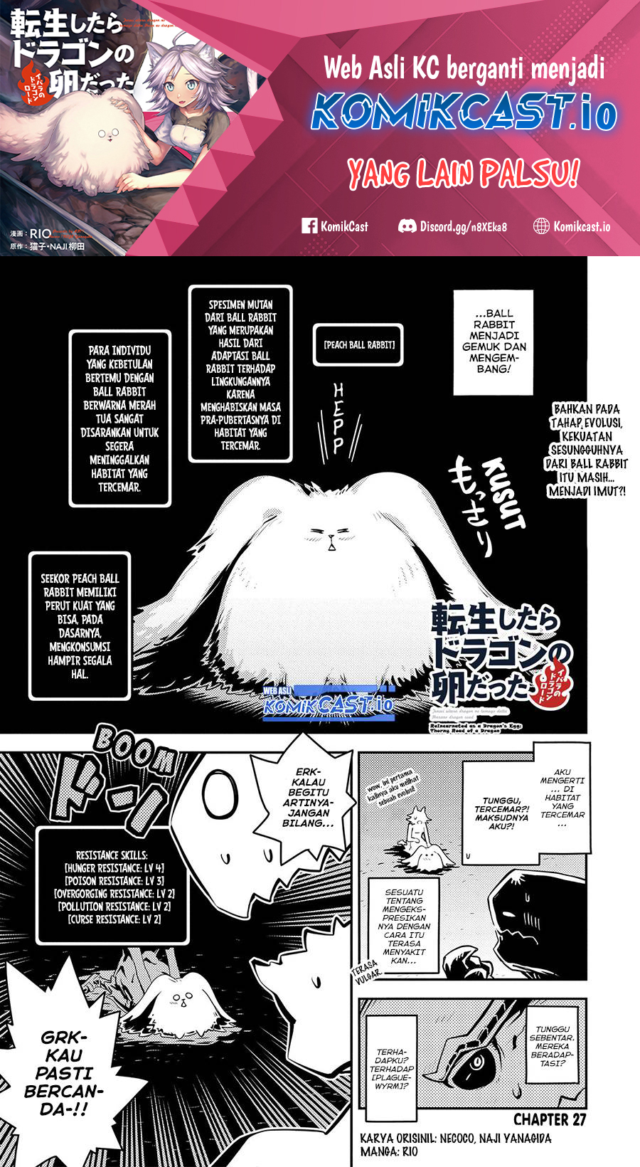Manga Tensei shitara Dragon no Tamago datta: Saikyou Igai Mezasanee Chapter 27 gambar 2