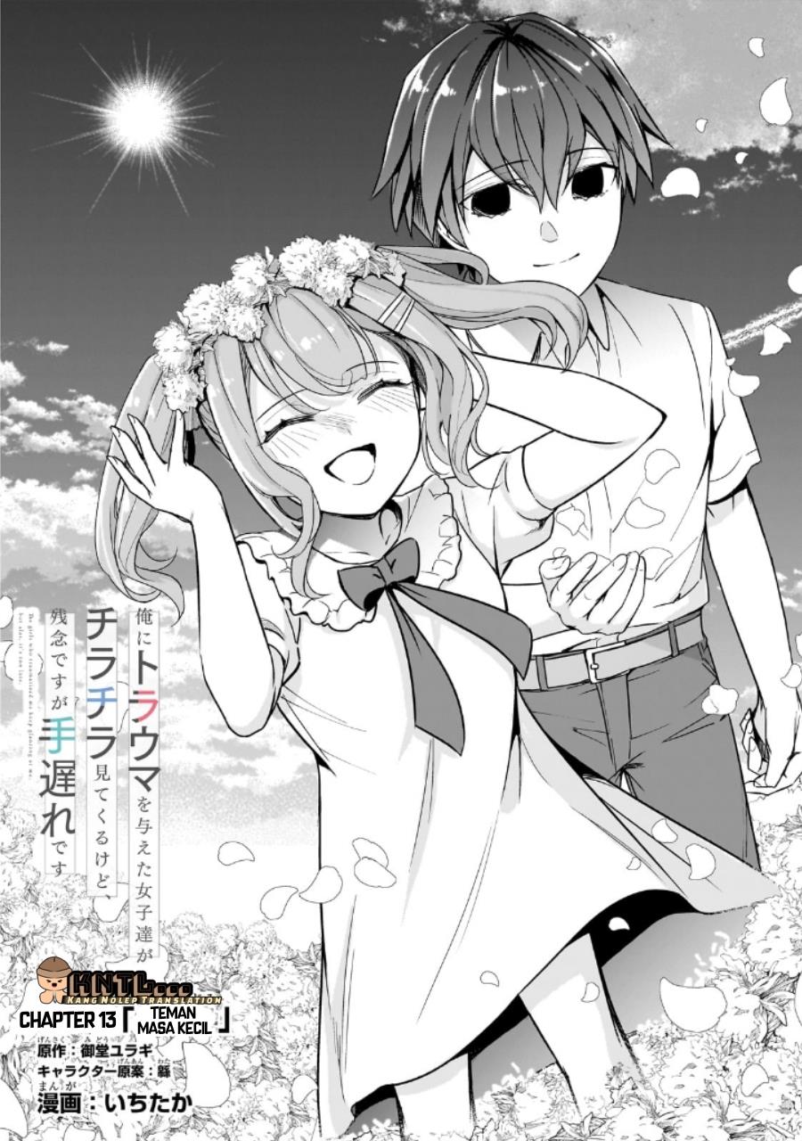Manga Ore ni Trauma wo Ataeta Joshi-tachi ga Chirachira Mitekuru kedo, Zannen desu ga Teokure desu Chapter 13 gambar 2