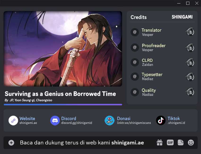 Komik Surviving as a Genius on Borrowed Time Chapter 16 gambar 1