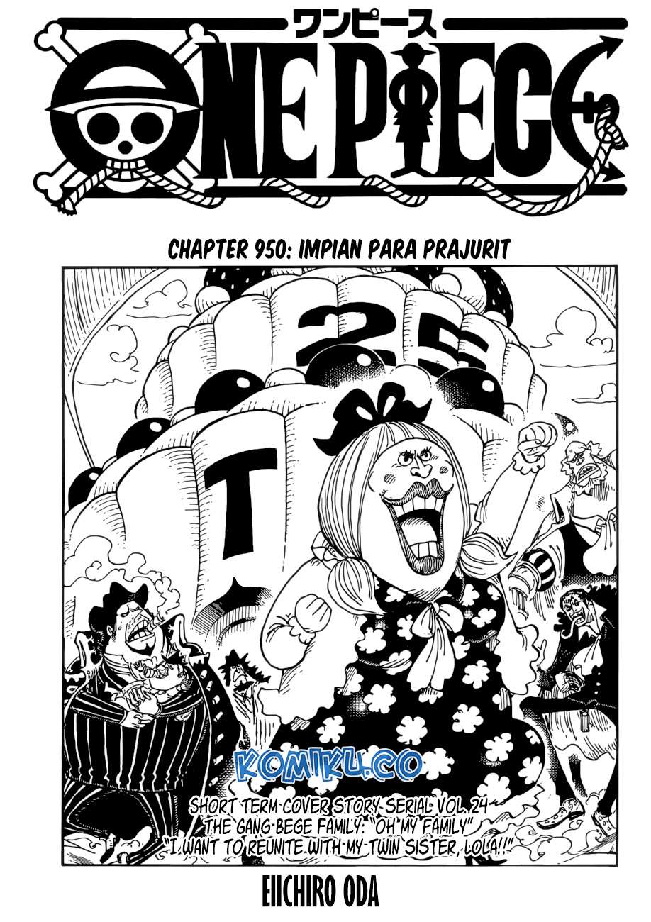 One Piece Chapter 950 page 3