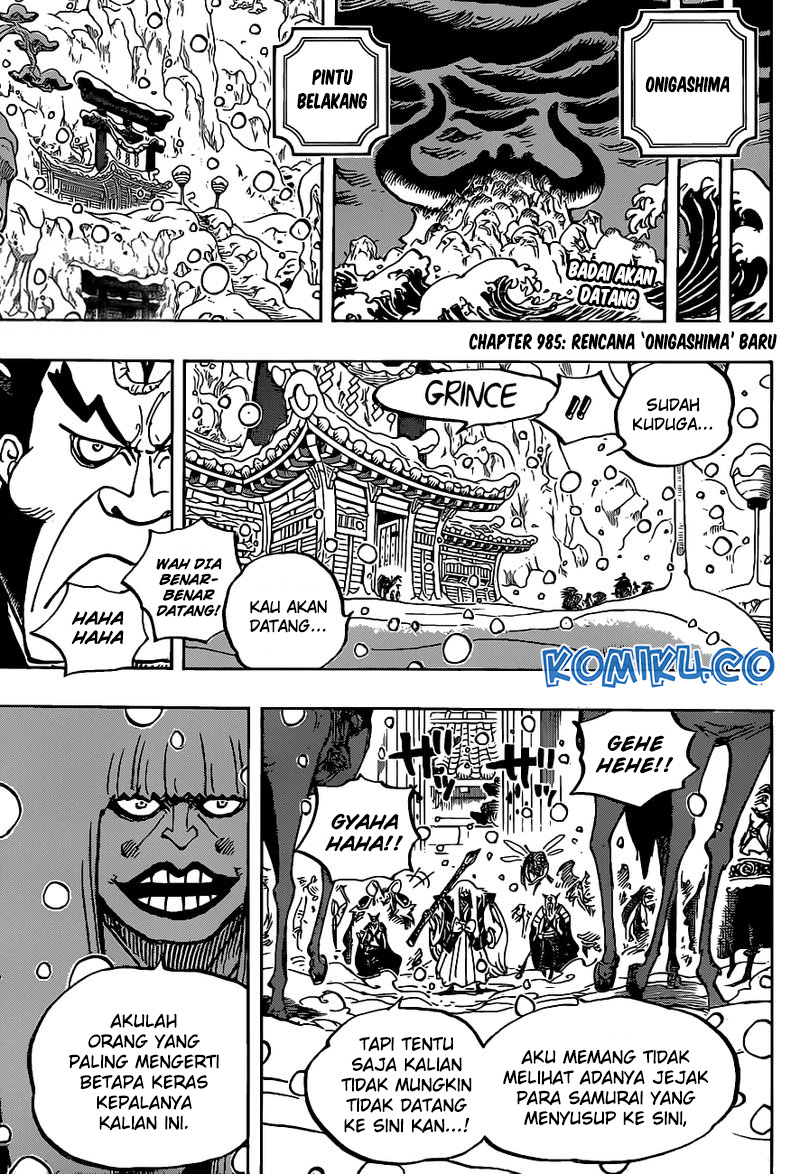 One Piece Chapter 985 page 3