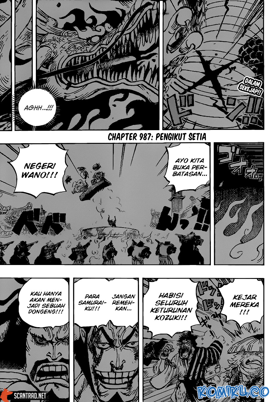 One Piece Chapter 987 page 3