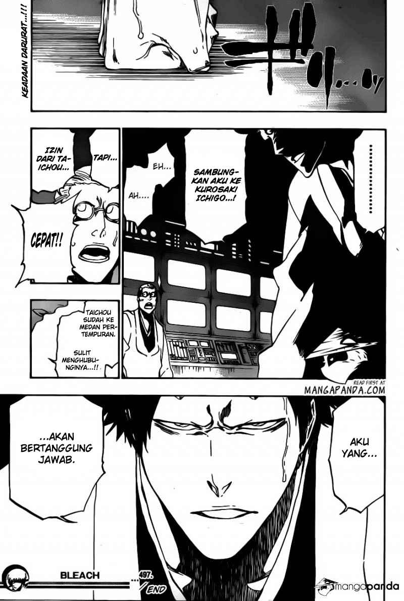 Bleach Chapter 497 page 17
