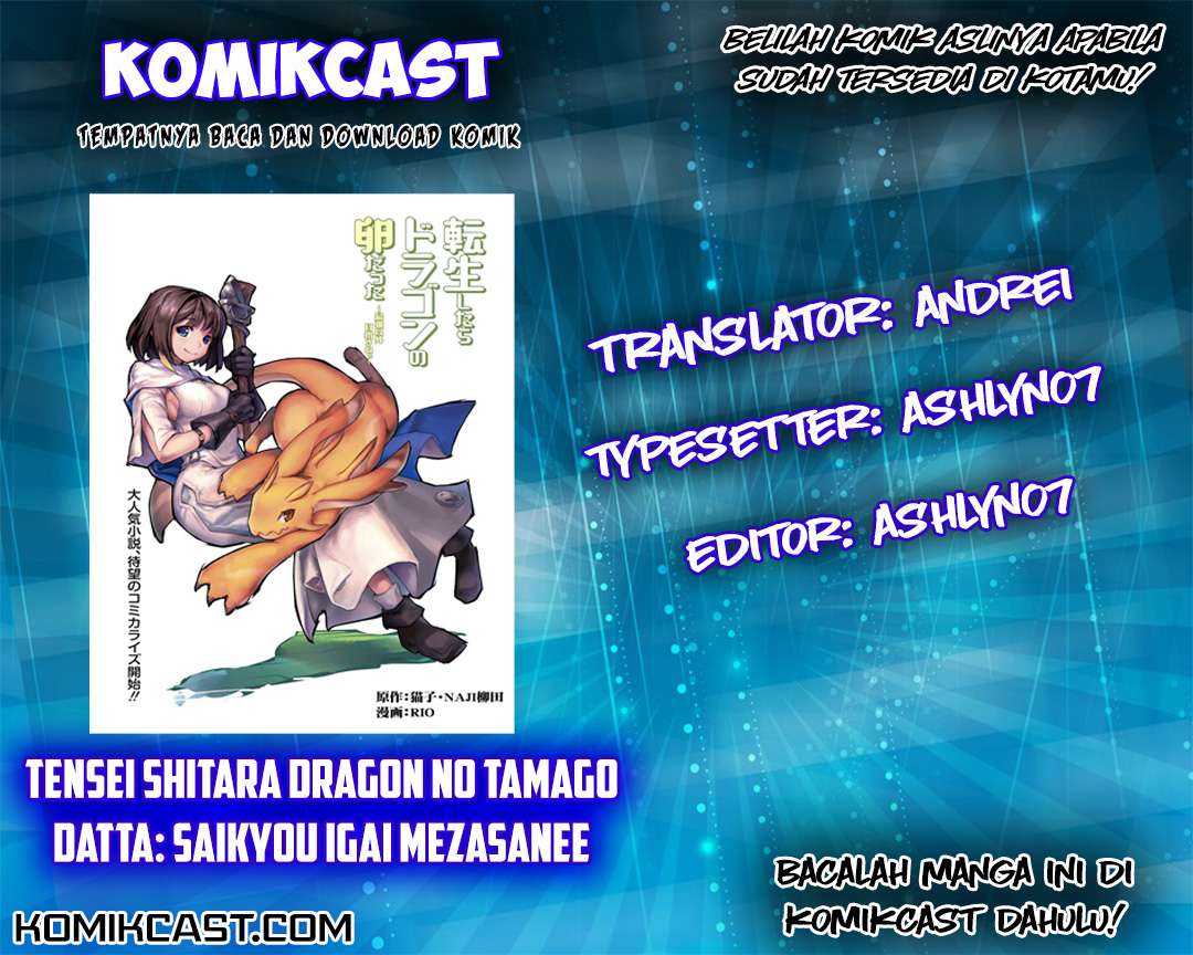 Komik Tensei shitara Dragon no Tamago datta: Saikyou Igai Mezasanee Chapter 3 gambar 1