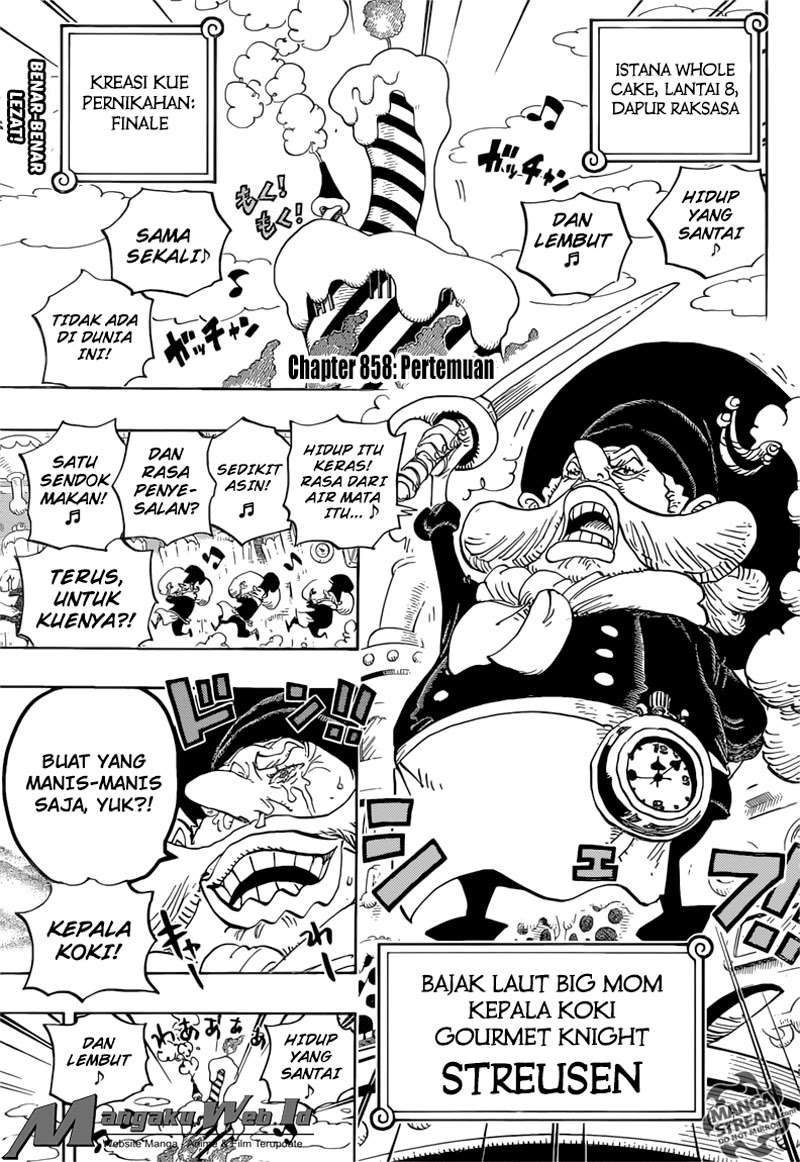 One Piece Chapter 858 page 3