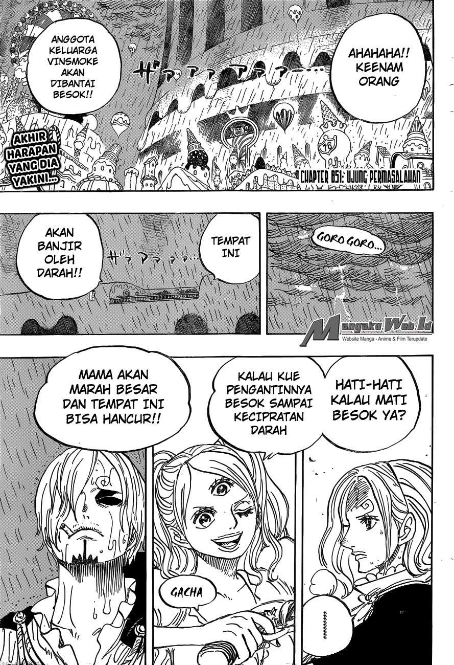 One Piece Chapter 851 page 5