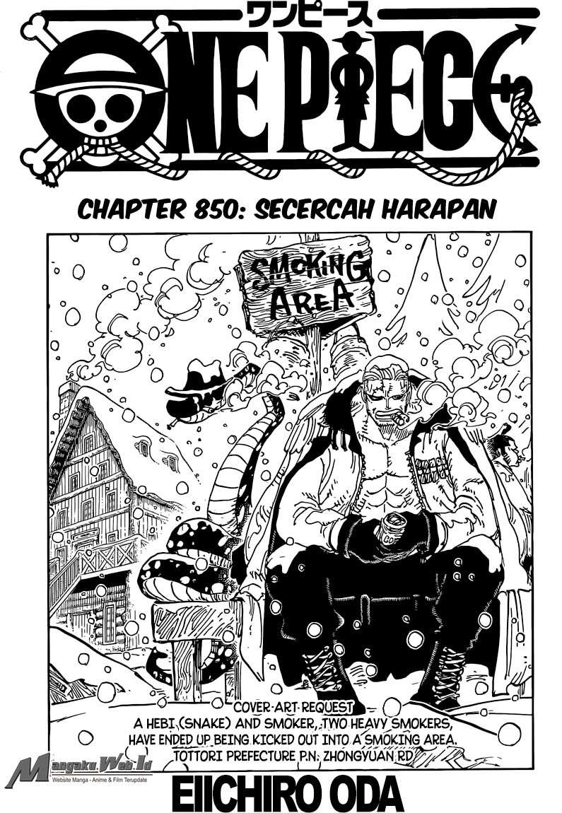 One Piece Chapter 850 page 3