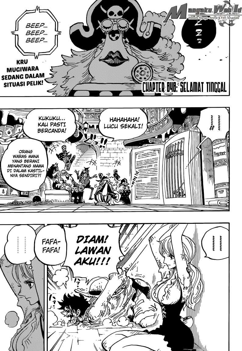 One Piece Chapter 848 page 3