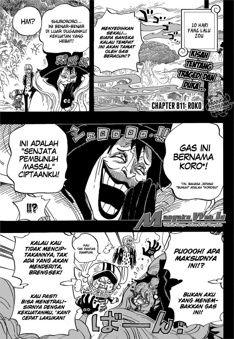 One Piece Chapter 811 page 5