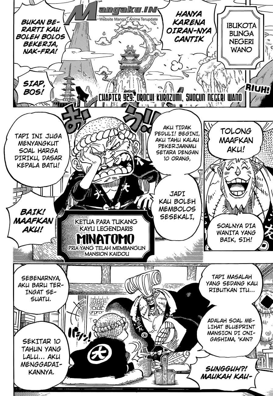 One Piece Chapter 929 page 4