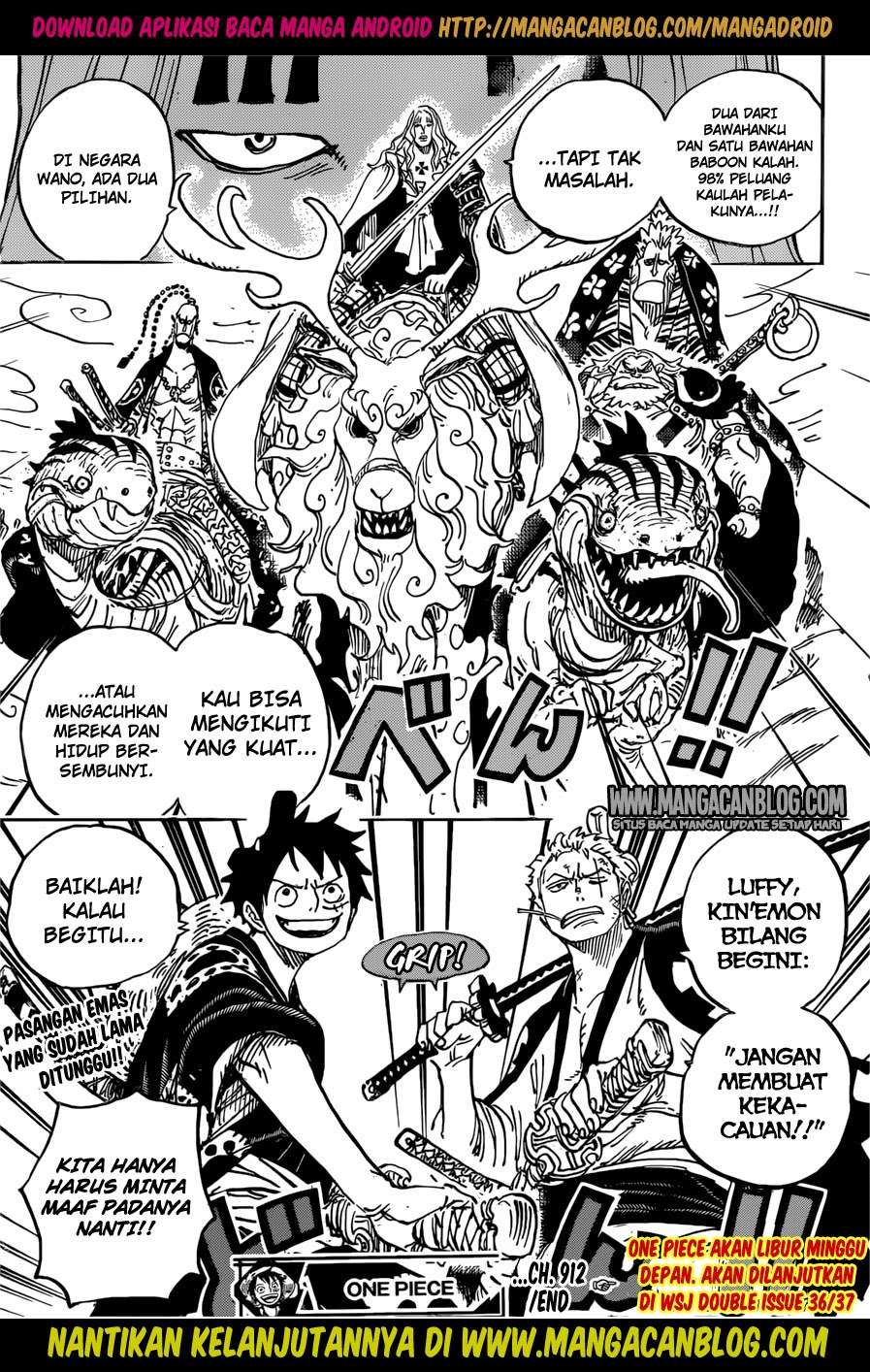 One Piece Chapter 912 page 21
