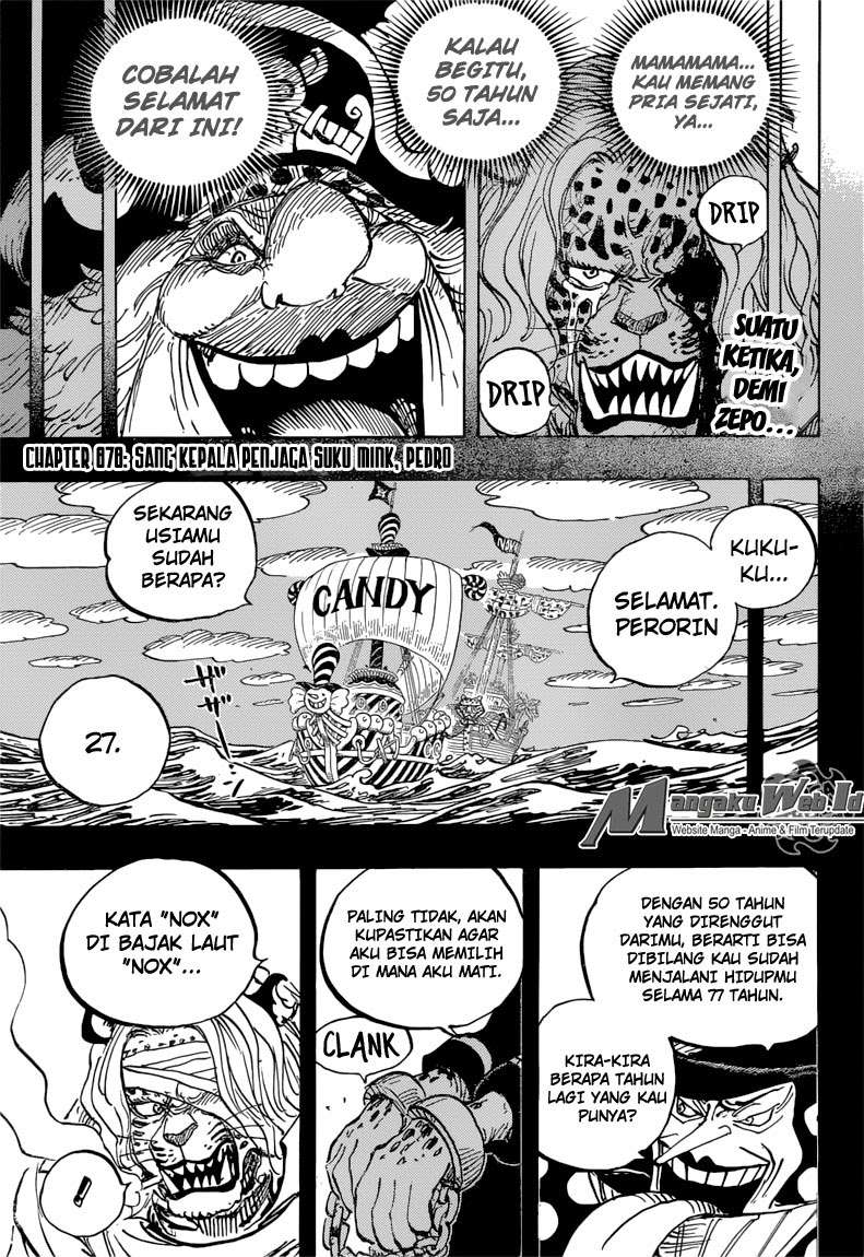 One Piece Chapter 878 page 4