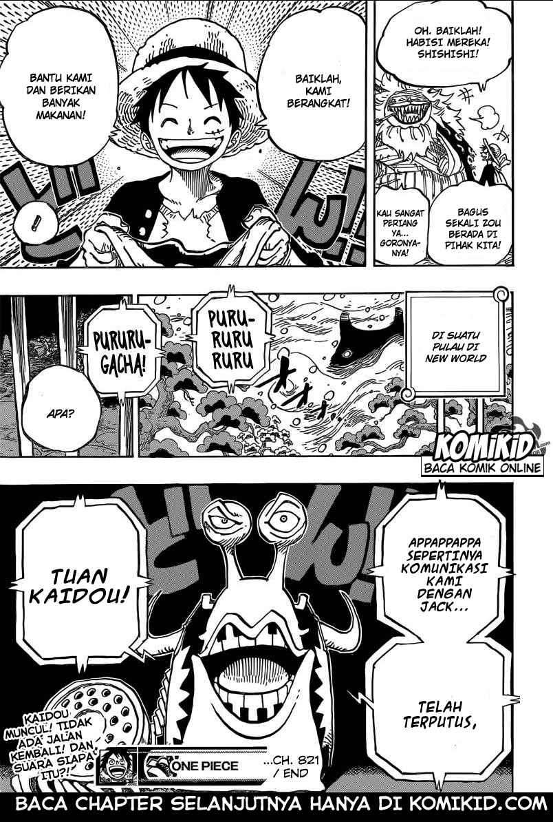 One Piece Chapter 821 page 19