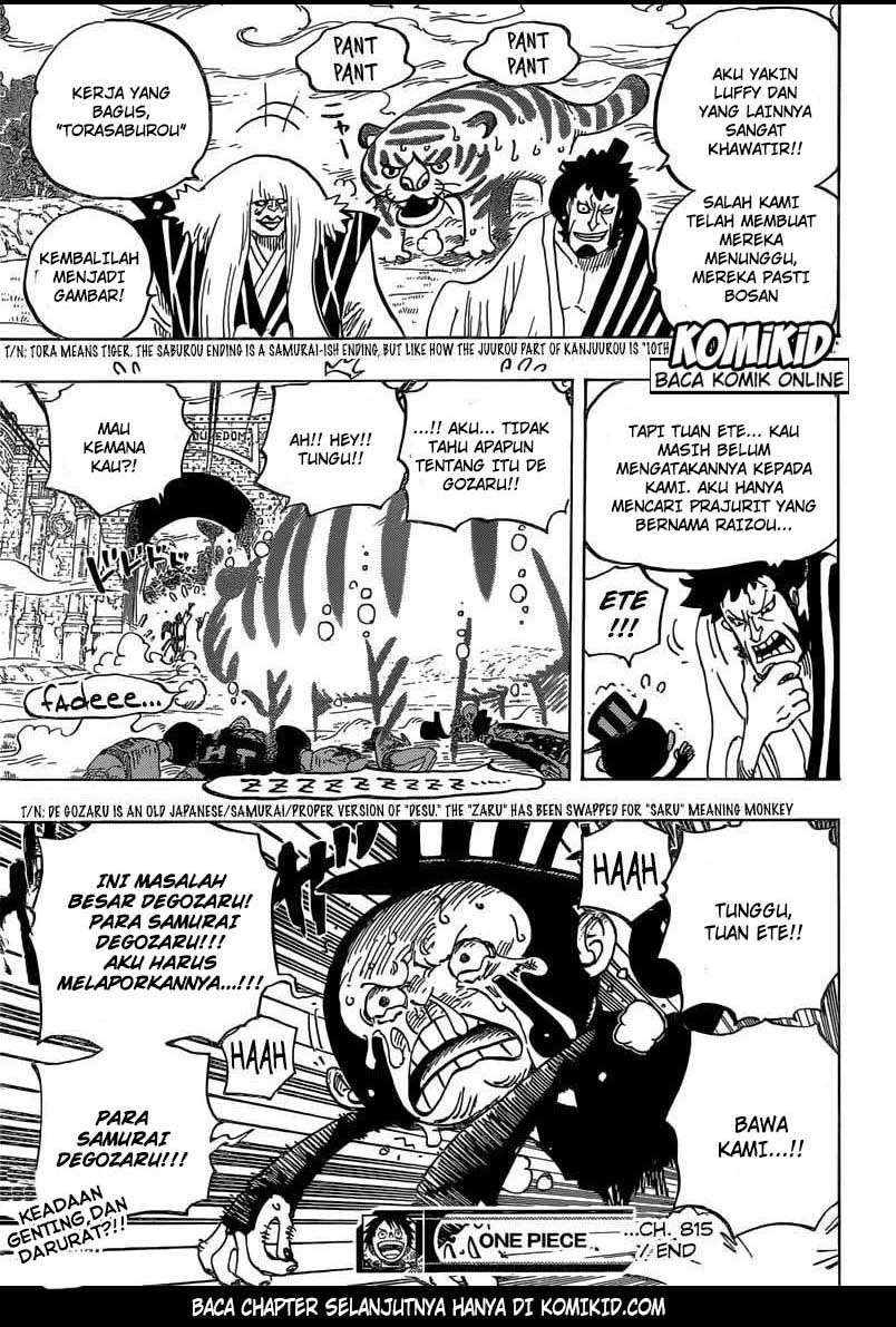 One Piece Chapter 815 page 18