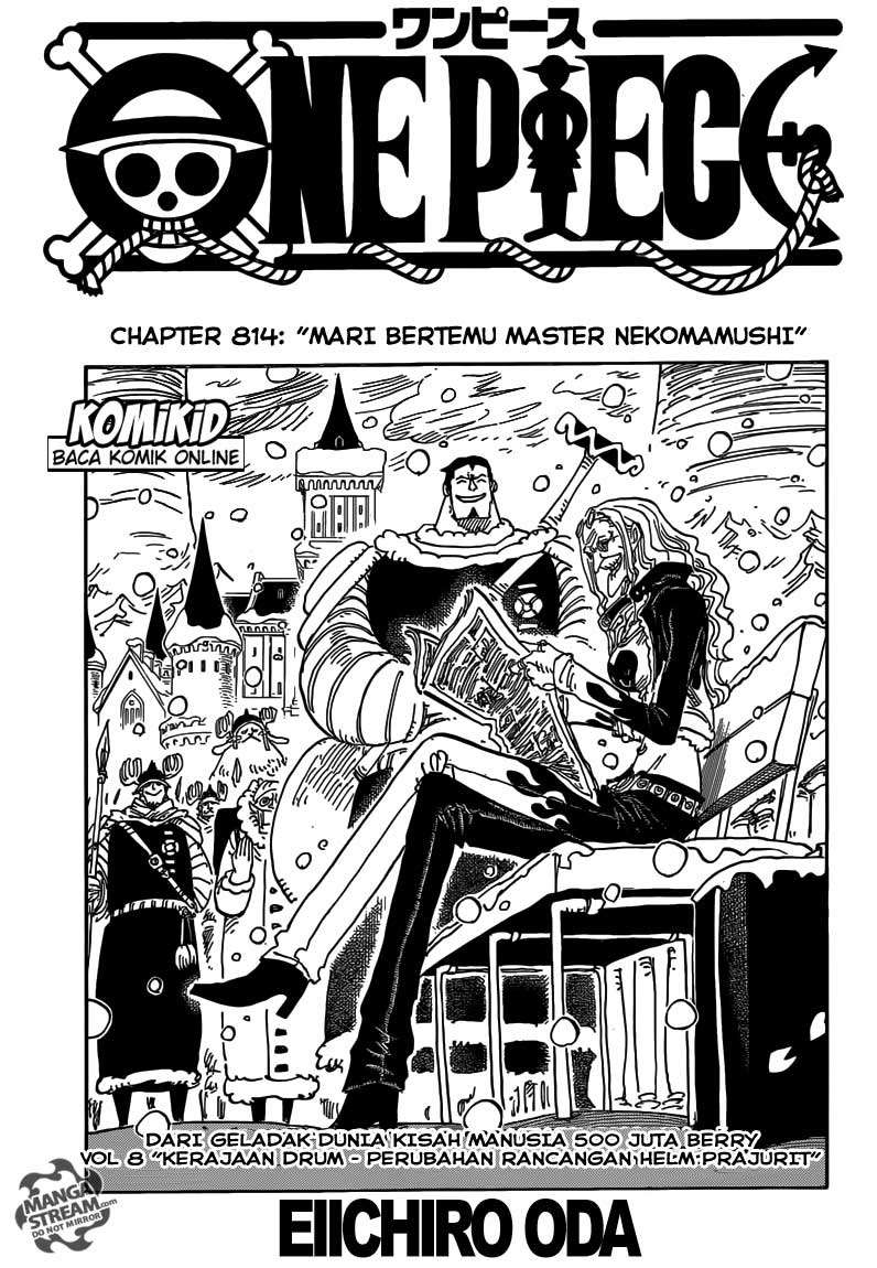 One Piece Chapter 814 page 3