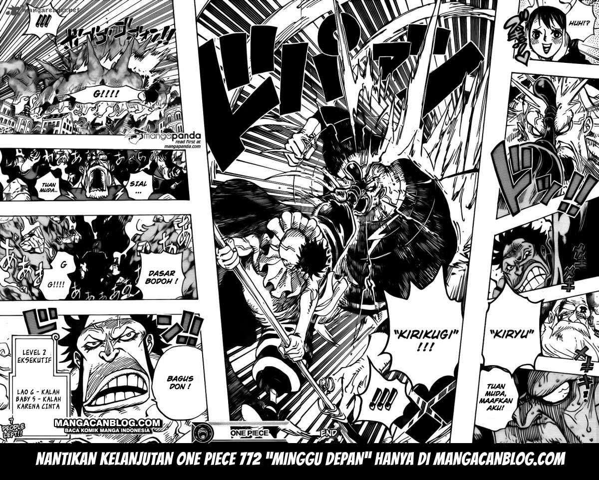 One Piece Chapter 771 page 18