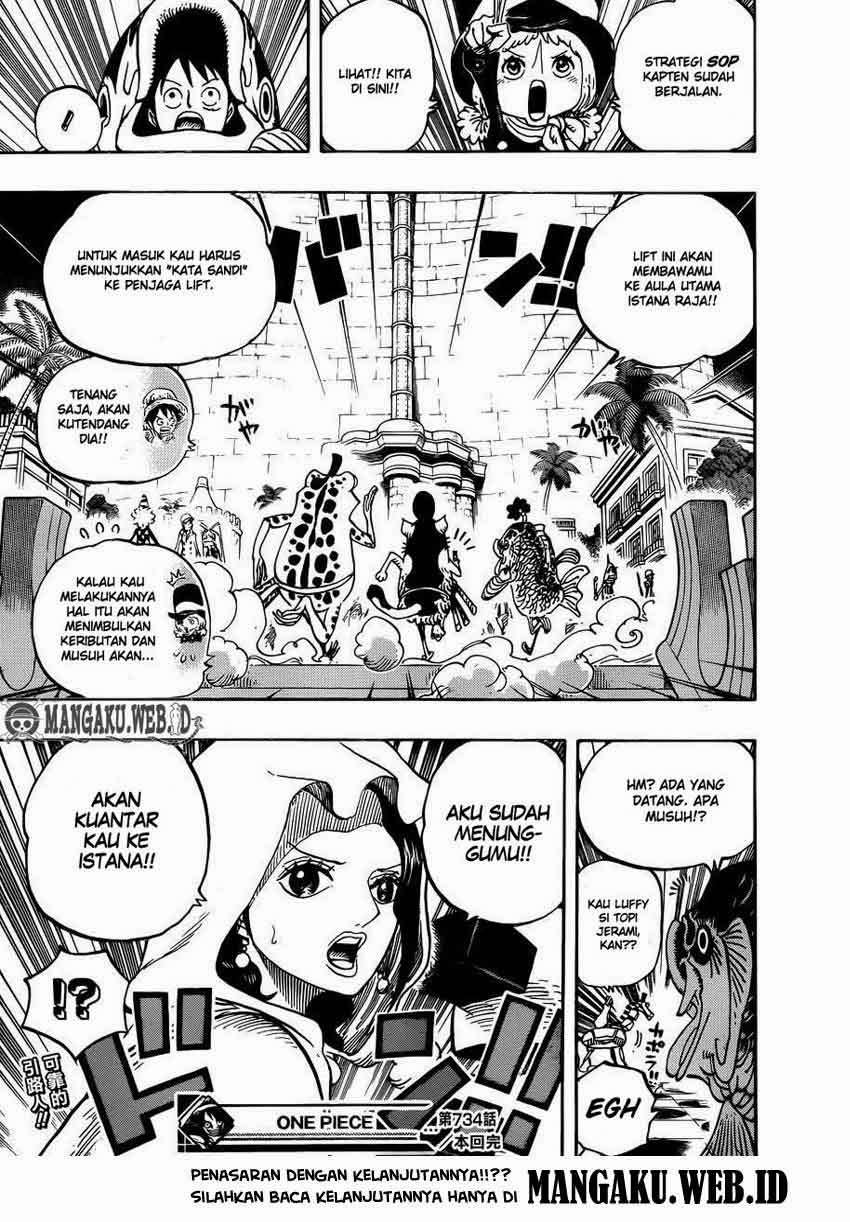 One Piece Chapter 734 page 19