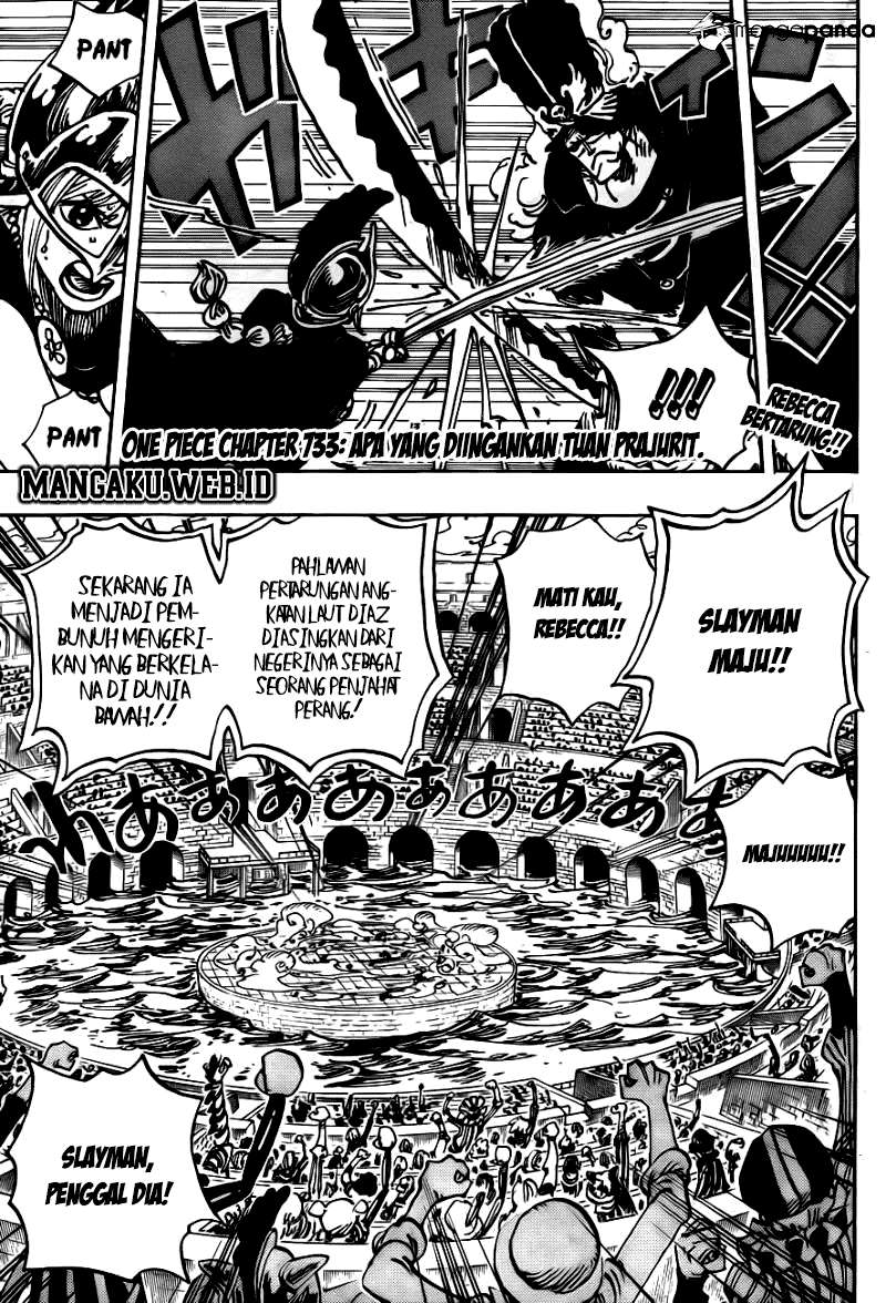 One Piece Chapter 733 page 3