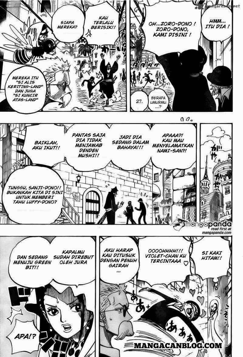 One Piece Chapter 722 page 13
