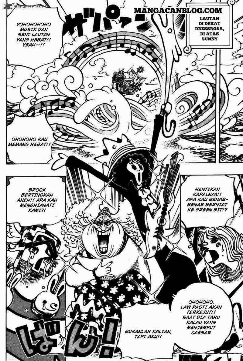 One Piece Chapter 722 page 14